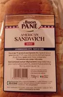 Jumlah gula yang masuk American Sandwich bianco