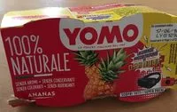 Cantidad de azúcar en Yogurt intero con ananas