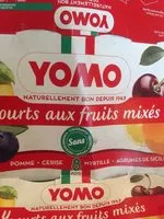 Cantidad de azúcar en Yomo yogurt ai frutti misti