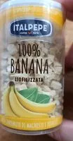 入っている砂糖の量 Banana liofilizzata 100%