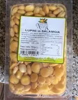 Sokerin määrä sisällä Lupini in salamoia