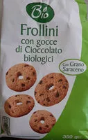 Suhkru kogus sees Frollini con gocce di cioccolato biologici