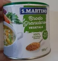 Sokerin määrä sisällä Brodo granulare vegetale