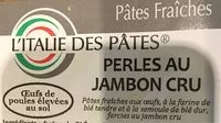 İçindeki şeker miktarı Perles de jambon cru