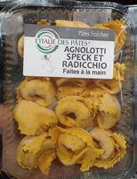 Cantidad de azúcar en Agnolotti speck et radicchio