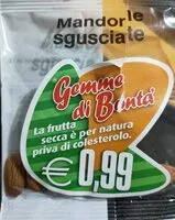 Quantité de sucre dans Mandorle sgusciate