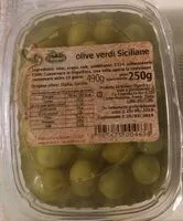 Suhkru kogus sees Olive verdi siciliane