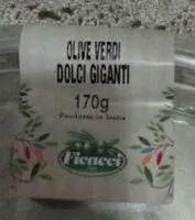 Suhkru kogus sees Olive verdi dolci giganti