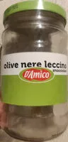 Quantité de sucre dans olive nere leccino