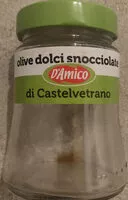 Quantité de sucre dans olive dolci snocciolate di Castelvetrano