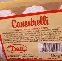 Suhkru kogus sees Canestrelli