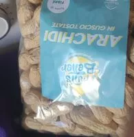 Quantité de sucre dans Arachidi in guscio tostate