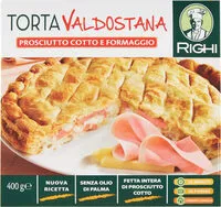 Suhkru kogus sees Torta valdostana prosciutto cotto e formaggio