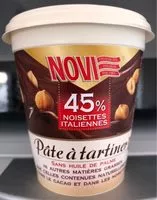 Sucre et nutriments contenus dans Novi