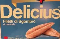 Sokerin määrä sisällä Filetti di sgombro al naturale