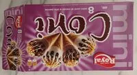 Sokerin määrä sisällä Mini coni al cacao e panna