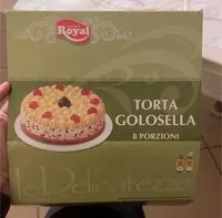 Sokerin määrä sisällä Torta golosella