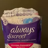 Количество сахара в Always discreet