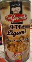 İçindeki şeker miktarı Zuppa di legumi