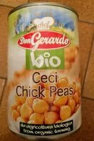 İçindeki şeker miktarı Ceci chick peas