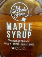 Suhkru kogus sees Maple syrup