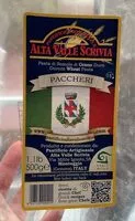 Количество сахара в Paccheri