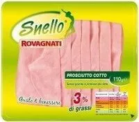 Sokerin määrä sisällä Rovagnati Prosciutto Cotto Snello GR