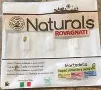 Sucre et nutriments contenus dans Rovagnati naturals