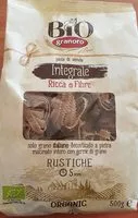 Количество сахара в Pasta Rustiche Int. gr500 Bio G