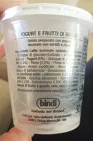 Jumlah gula yang masuk Yogurt e frutti di bosco
