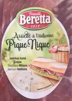 Quantité de sucre dans Assiette a litalienne