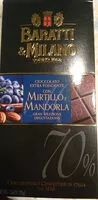 Amount of sugar in Cioccolato extra fondente con mirtillo e mandorla