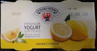 Sokerin määrä sisällä Yogurt intero - 125g x 2 - Gusto limone