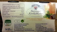 入っている砂糖の量 Yogurt intero Sapori di Vipiteno - 125g x 2 - Gusto miele e melissa