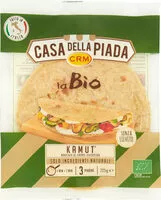 Suhkru kogus sees La bio kamut piadine