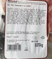 Quantité de sucre dans Salame tartufo