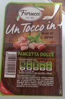 Jumlah gula yang masuk Pancetta dolce