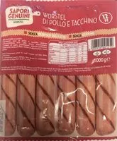 Suhkru kogus sees Wütstel di pollo e tacchino