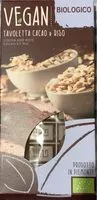 Quantité de sucre dans Tavoletta cacao e riso