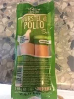 Suhkru kogus sees Golfera Organic Chicken Frankfurter