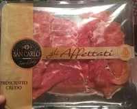 入っている砂糖の量 Prosciutto crudo