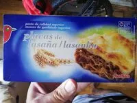 入っている砂糖の量 Placas lasaña