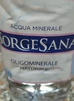 Quantité de sucre dans Acqua sorgesana