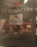 Sokerin määrä sisällä Mini sfornatini
