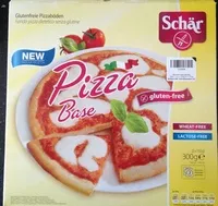 Zuckermenge drin Gluten Free Pizza Base 2 x (300g)