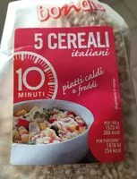 चीनी की मात्रा Bondis 5 cereali