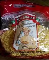 Suhkru kogus sees 200 conchigliette rigate