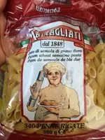 Suhkru kogus sees Penne rigate