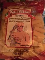 Suhkru kogus sees Rigatoni