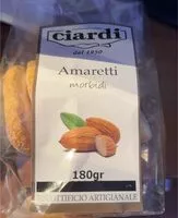 İçindeki şeker miktarı Amaretti morbidi
